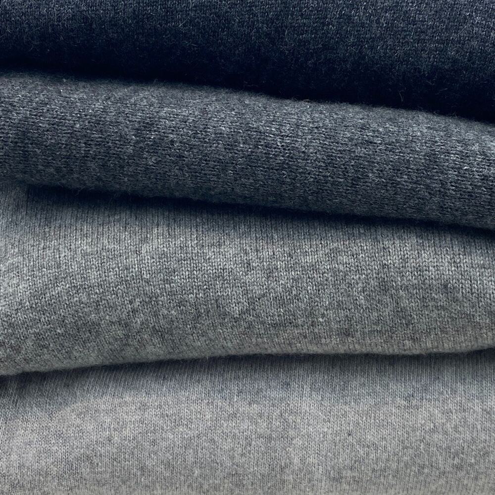 Lot of 4 100% Cashmere Fabric Cutter Craft Upcycle Flaw Gray 2lb 5oz